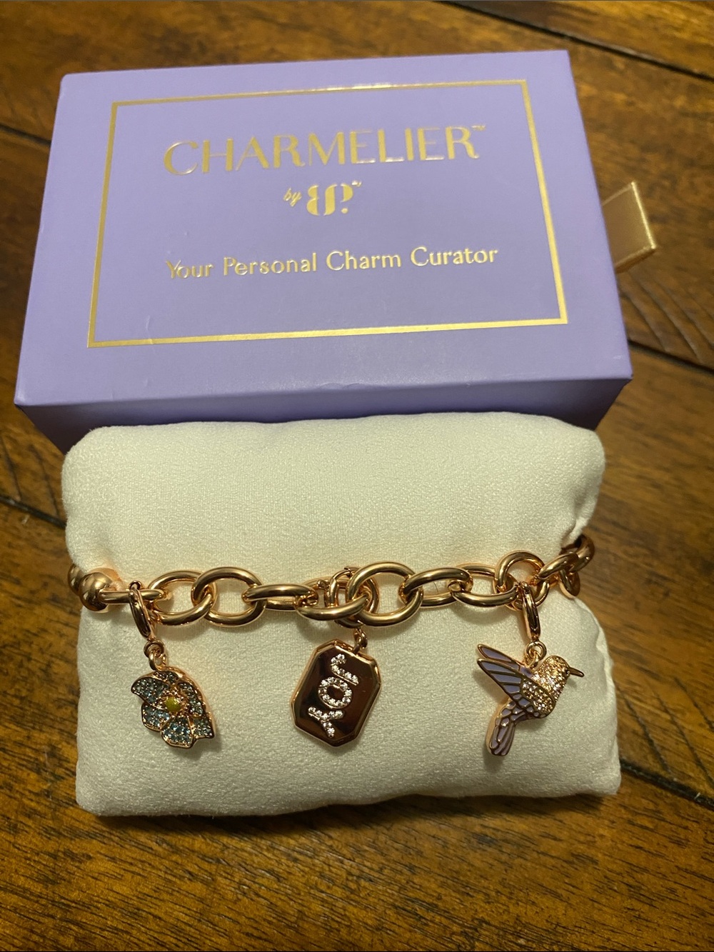 Bomb Party Charmelier Charm Bracelet - Cubic Zirconia - Humming With Happiness